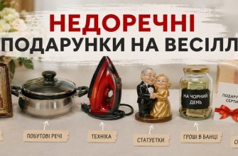 Які подарунки краще не дарувати молодятам на весілля